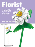 Bouquet De Rosas Eternas En Bloques Micro Para Decoración De Escritorio Juguete De Puzzle Para Niños Entre 6 Y 12 Años Material ABS - details 8