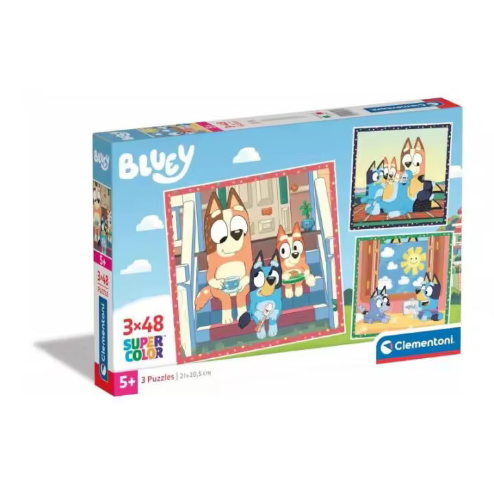 Clementoni Puzzle 3x48 Piezas Bluey Super Color - 1