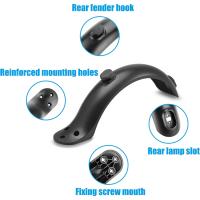 Fender Trasero Para Xiaomi Mijia MI M365 1S M187 pro Scooter Eléctrico Con Guardabarros Y Luzes Kit De Tornillos Accesorios Para Scooter - details 1