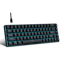 Teclado Mecánico De Juegos HXSJ V800 65% Mini Con Switches Azul/rojo Intercambiables Y Teclas ABS Doble-shot Iluminación Multi-color Modos De Iluminación Diferentes - details 1