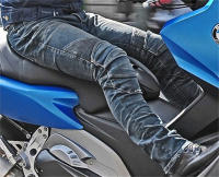 Clásicos Jeans De Motocicleta Negros Y Azules Con Protección De Rodilla Y Cadera Pantalones De Carreras Motocross Para Motorbike Ciclismo Protección Contra Choques - details 17