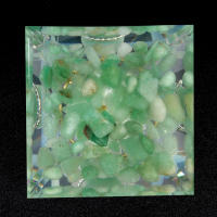 Bola De Cristal Suspendida Pirámide De Piedra Natural Resina Amatista Gota Decoración Para Escritorio De Oficina Y Hogar 6x6cm - details 5