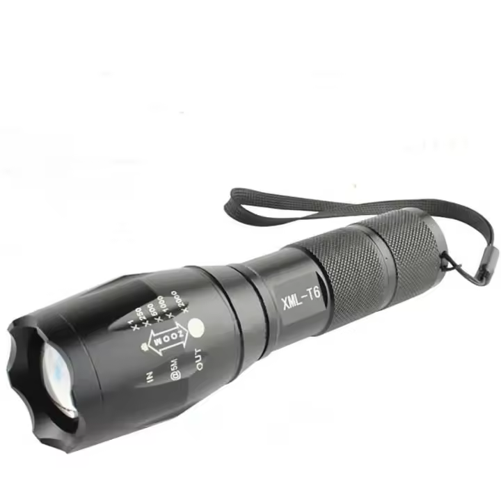 900 Lumens XM-L T6 Zoomable LED Táctico Militar 18650 Interior Antorcha Lámpara - 1