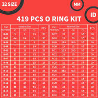 Kit De Assortiment De Anillos De Goma O 419/225PCS Buna-N Gasket Repuesto Para Sellado 32 Tamaños Métricos Para Reparación De Grifos De Agua Potable - details 3