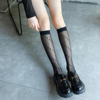 Calcetines De Rodilla Alta Para Mujeres Cómodos Y Duraderos Calcetines De Media Caña Y Apoyo De Caña Completa Ligeros Y Transpirables Calcetines De Nailon Elegantes - details 11