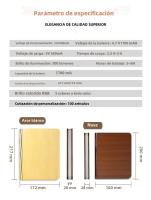 Lámpara De Mesa Recargable USB 3D Madera Plegable LED Luz Nocturna De Libro Con 3 / 5 Colores De Iluminación Decoración Para Dormitorio Y Sala De Estar - details 8