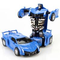 Mini Juguete De Coche 2 En 1 Transformación Automática De Robot Para Niños Modelo De Coche De Plástico Sin Batería Regalo Ideal Para Edades 4-12 - details 5