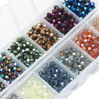 Cristal Checo 4MM Abalorios Facetados Para DIY Joyería De Pulsera Collar Y Aretes Caja Con 1400 Piezas Por Pieza - details 4