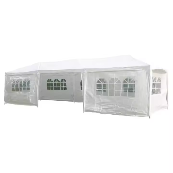HI Carpa para fiestas con paredes laterales blanco 3x9 m - 1