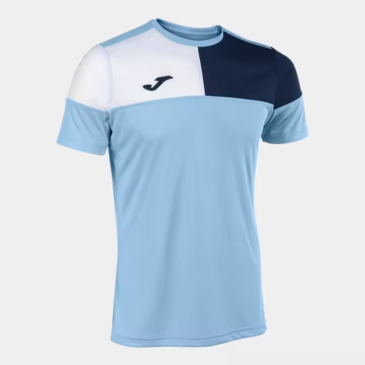 Camiseta M/C Hombre Joma Crew V 103084 Celeste Marino 353 Confortable - 1