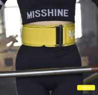 Cinturón De Pesas Para Levantamiento De Peso GOBYGO Ajustable Soporte Lumbar Para Squat Y Pull-Up Correa De Entrenamiento Cross Fit Para Hombres Y Mujeres Color Negro Rosa Rojo Morado Verde Gris Amarillo Tamaños S/M/L/XL - details 12