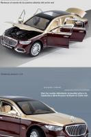 Modelo De Coche S680 a Escala 1:24 Con Puertas Abiertas Luz Y Sonido Función Retroceso Absorción De Choques Metal Para Coleccionistas Y Regalos Para Niños - details 6