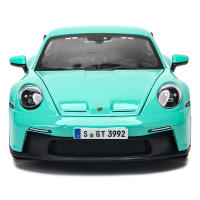 Modelo De Coche De Lujo Bburago 1:24 Porsche 911 GT3 En Verde Fluorescente Y Gris Aleación Colección Juguete Regalo Cumpleaños - details 5