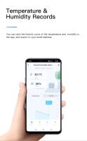 Sensor De Temperatura Y Humedad Inteligente Tuya BT Para Interior Compatible Con APP Control Remoto Bluetooth Compatible Con Alexa Y Google Home - details 3