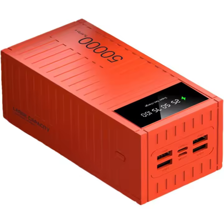 Banco de carga de 50.000 mAh, cargador de carga rápida de 66 W, banco de energía portátil, banco de batería de teléfono, capacidad de 50000 mAh para senderismo, camping, viajes, al aire libre (white） - 1