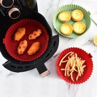 Silicona Air Fryer Fundas De Olla Repuesto Para Papel Encendido Alimentos Accesorios De Horno Reutilizable Bandeja De Hornear - details 2