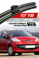 LimpiaParabrisas Freno De Ventosa Delantera Para Peugeot 107 2005-2014 108 2014-2021 Accesorios De Ventana Natural De Goma Sin Químicos Intelligent Boneless Wiper Tamaño Original Del Coche - details 0