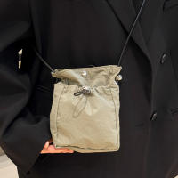 Bolso De Hombro Casual Versátil Mini Bolsa Para Teléfono Color Sólido Estilo Simple Bolsa Cruzada De Almacenamiento Material De Nylon - details 9