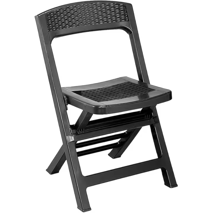 PRO GARDEN Silla plegable antracita modelo Asso 77 x 48 x 47 cm - 1