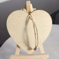 Colgante De Madera En Forma De Corazón 1pc Regalo Para Amigos Cumpleaños Regalo De Amistad Placa Colgante De Madera Irregular - details 2