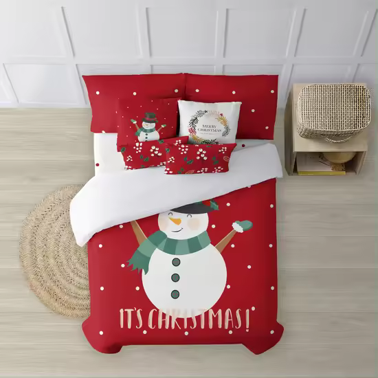 BL BELUM - Funda nórdica navidad 50% algodón - 50% poliéster- Funda nórdica con botones Laponia 20 - Funda Nórdica Extrasuave - Funda Nórdica 100% Made in Spain - 1