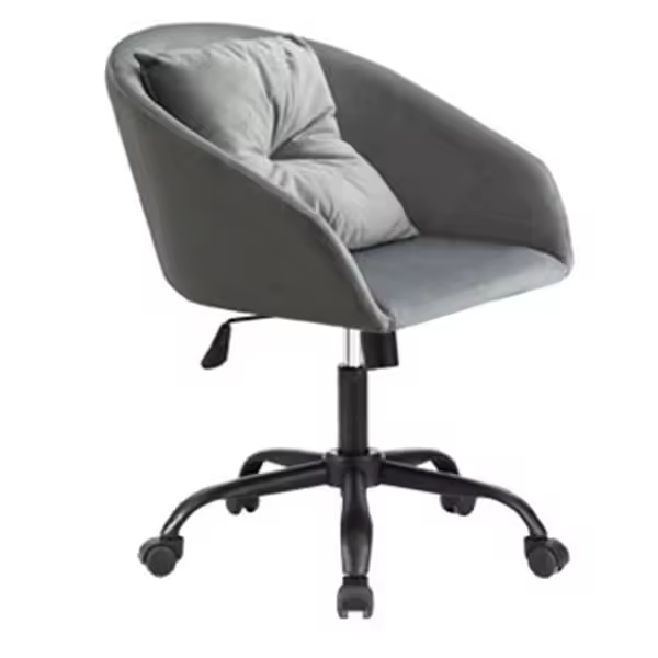 Adec Sillón Giratorio Cushion Velvet Estilo Moderno - 1