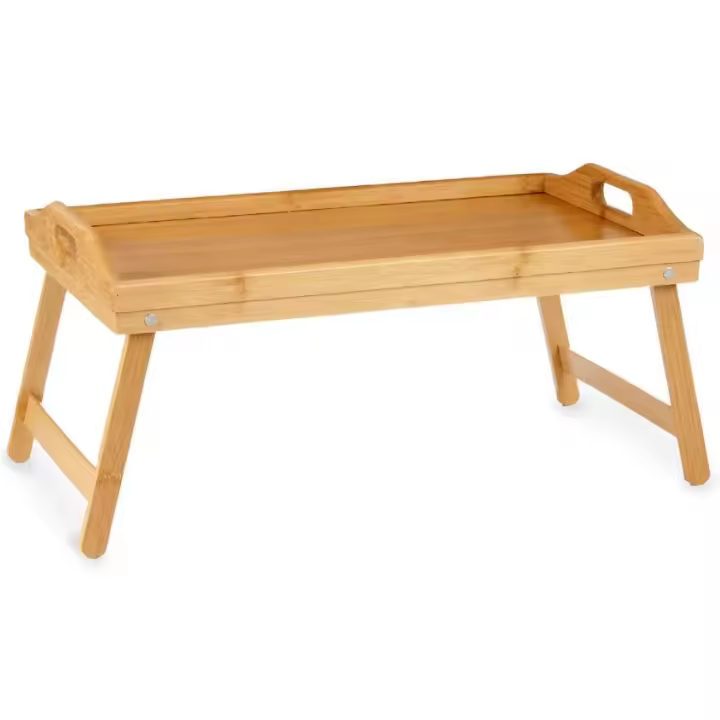 ROMUGA Bandeja de Desayuno KINVARA Bambú ORVA con Patas 50*30*21 cm - Romuga - 1