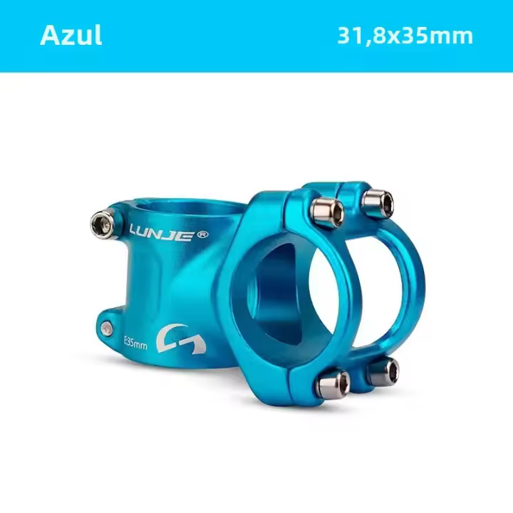 MTB Stem 31.8/25.4mmx35mm Soporte Corto Para Bicicleta De Montaña Y Carretera Piezas De Bicicleta Aluminio Altura 26-35mm - 1