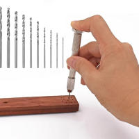 Mini Taladro Portátil Con Chorro Sin Llave + 10 Piezas De Brocas HSS 0.8mm-3.0mm Para Fabricación De Joyas Epoxy Artesanía De Madera Herramientas Manuales - details 0