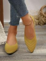 Zapatos Planos De Mujer Con Punta Puntiaguda Y Color Sólido Zapatos Slip-on Transpirables Y Casuales Ballet Flat Zapatos Para Mujer Loafer - details 16