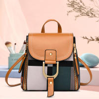 Mochila De Piel PU Pequeña Para Mujer Estilo Retro Cuadros Calidad Superior Viaje Mochila Escuela Bolsa De Hombro Moda - details 7