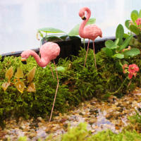 4pcs Decoraciones De Pato De Resina Rosa Para Jardín Patio Piscina Juego De Micro- Paisaje Mesa De Arena Exterior - details 17
