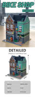 Bloques De Construcción Para Niños Tienda De Bicis Expertos Modelo Creativo Venta Individual Decoración De Escritorio Callejero ABS Educativo Para Regalos - details 0