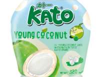 (KATO) BEBIDA DE FRUTAS CON GEL DE COCO,  Bebida unica tailandesa, hasta 7 Sabores distintos, todas con gel de COCO 320ML - details 2