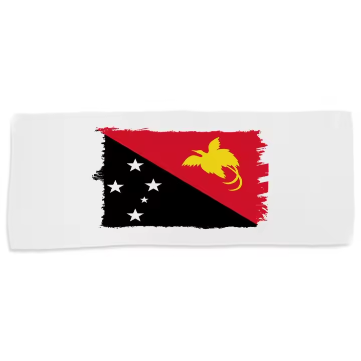 MERCHANDMANIA TOALLA MEDIANA GIMNASIO ABSORBENTE bandera papua nueva guinea pais gobierno suave con bolsita - 1