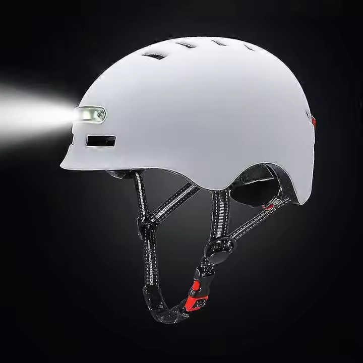 Christmas Bike Cycling Helmet Motorcycle Helmet With Illuminated Warning Light For Adult Kids - 1