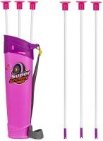Juego De Tiro Para Niños Con Flechas LED Flash Pink Y Arco Con Almacenamiento En Quiver Cuerda De Caña De Pescar Para Niños Y Niñas - details 6