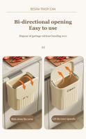 Cesta De Basura Colgante Para Cocina Y Baño 8.5/12L Con Tapa Y Bolsa De Basura Ecológica Y Reciclable Para Armario De Cocina Y Pared De Baño - details 6