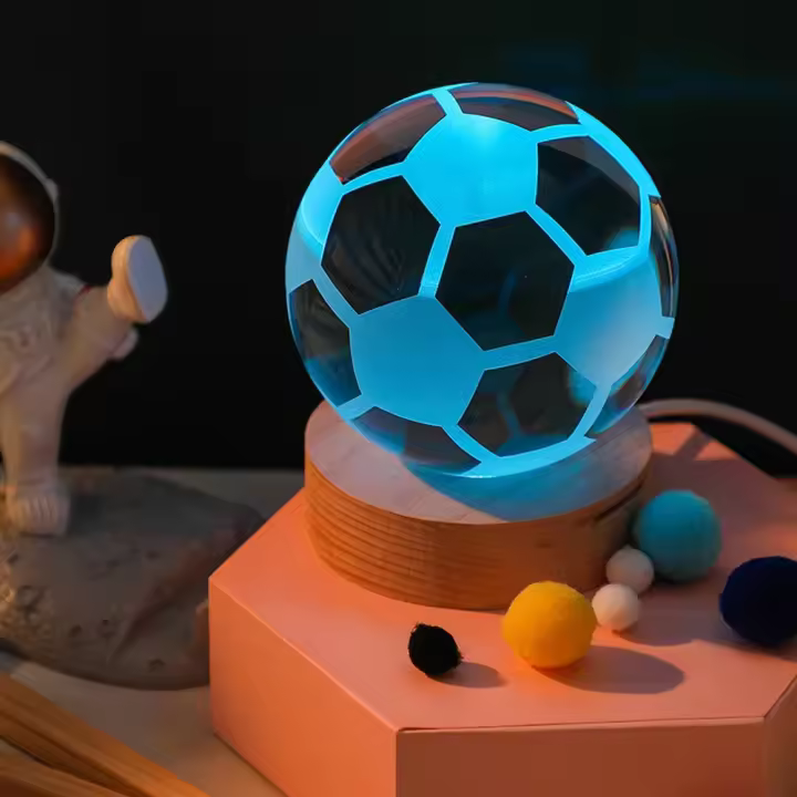 Lámpara De Noche Galaxia Planetaria 3D Cristal Ball Iluminación Decorativa Para El Hogar Regalos Maravillosos Forma Redonda Incluye Bombilla - 1