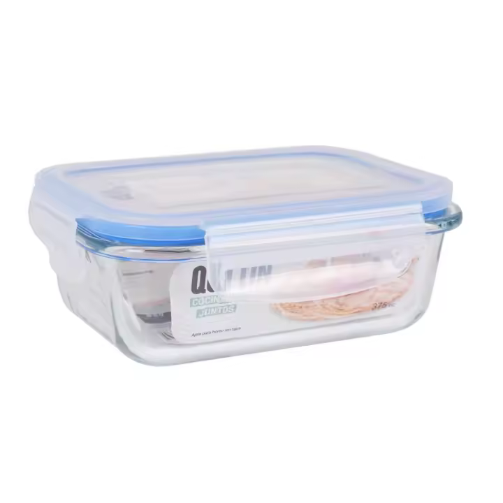 LILI HOME Tupper Fiambrera Hermético de Vidrio de Borosilicato Diseñados con materiales resistentes y un innovador sistema de cierre de aire, son perfectos para usar en el microondas de manera segura, además de conservar la frescura y sabor de tus co - 1