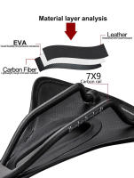 Sillín De Bicicleta ELITAONE De Carbono Ultrafino 96G Para MTB Y Carretera Almohadilla Hueca Cómoda Accesorios Para Bicicleta Tamaño 240X143MM Unisex - details 3