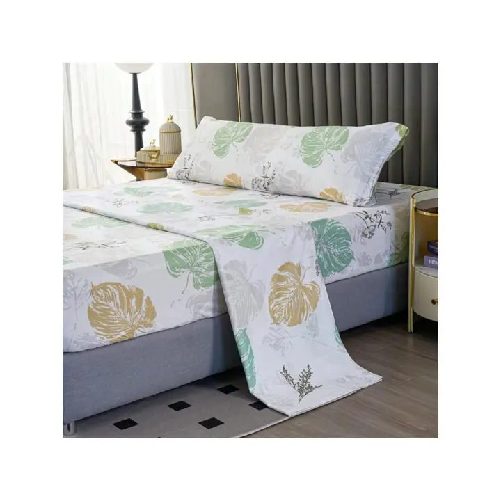 STARLEY-Juego de Sábanas 3 Piezas Primavera , 100% Poliéster Incluye Sabana Bajera/ Sabana Encimera/ Funda de Almohada 90/105/135/150CM - 1