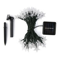 Luces De Cadena Solar Estrella 8 Modos Brillo Encantador Impermeable Para Jardín Exterior Árbol De Navidad Valla Balcón Decoración - details 0