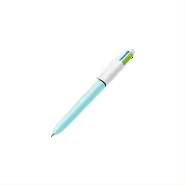 Bolígrafo BIC Cuatro Colores Tonos Pastel Celeste o Rosa - Agenda y Planificador Anual - 1