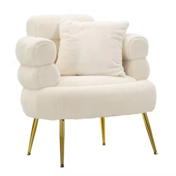 Sillón MF310, Madeira, Blanco, 78x68x85 cm - 1