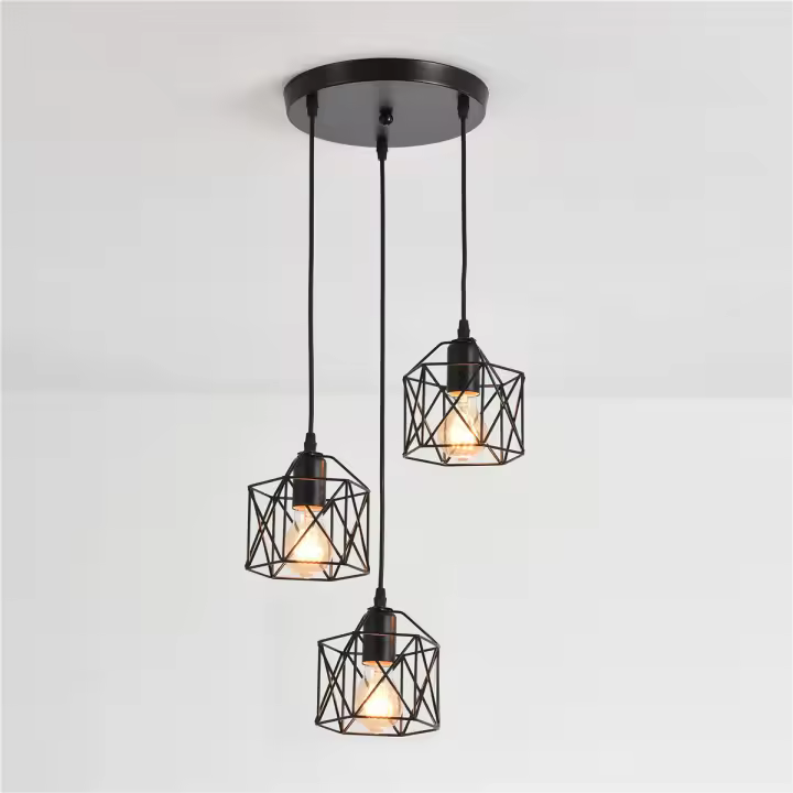 Lámpara Colgante Vintage De Techo LED Estilo Nórdico Para Sala De Estar Comedor Cocina Decoración Navideña Luz Pendente Para Hogar - 1