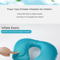 Almohada De Cuello Inflable Para Camping Y Viajes U-Cuadrado Portátil Y Plegable Para Coche Y Avión Almohada De Cuello Con Anillo Inflable - details 6
