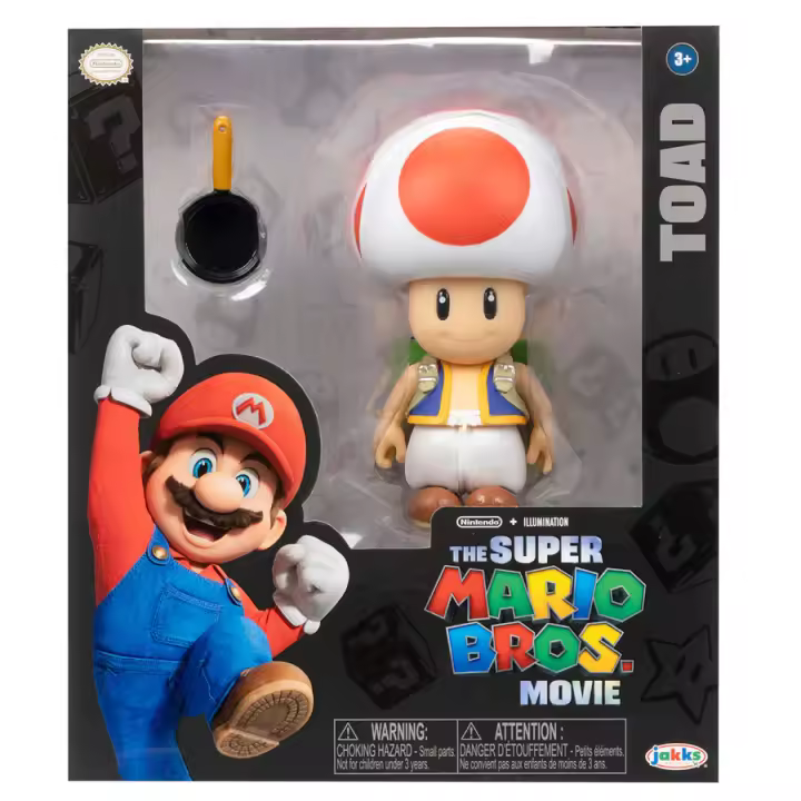 Figura Toad Super Mario Bros 13cmFigura  Coleccionable - Idea de Regalo- Mercancia Oficial - Juguetes para Niños y Adultos - Movies Fans - Muñeco para Coleccionistas y Exposición - 1
