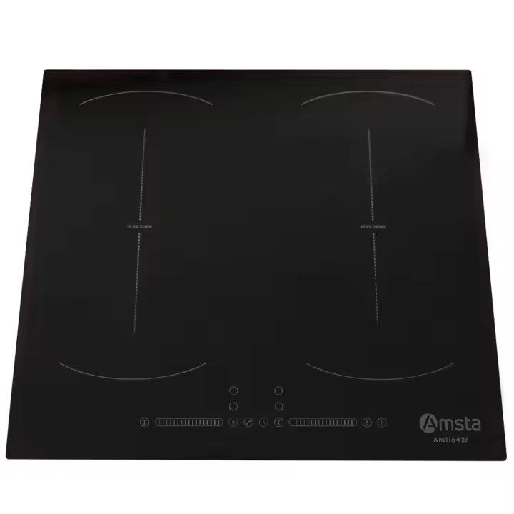 Placa de Inducción AMSTA AMTI642F 2 zonas flexibles 4 fuegos 60 cm 7400w Negra - 1