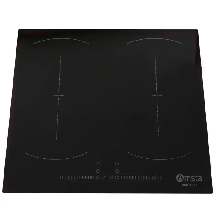 Placa de Inducción AMSTA AMTI642F 2 zonas flexibles 4 fuegos 60 cm 7400w Negra - 1